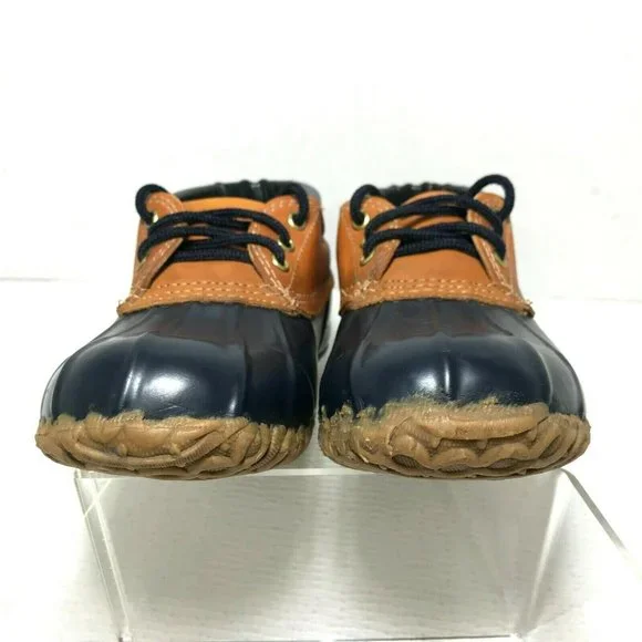 Eddie Bauer Duck Rain Boots Shoes Lace Up 8 M - Picture 5 of 8